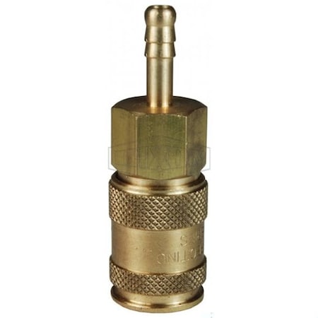 Dixon U Series Quick Disconnect Pneumatic Coupler, 3/8 in Nominal, Quick Disconnect Coupler x Standard Hos 3US3-B